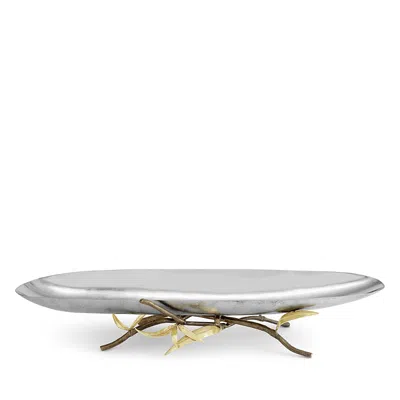 Michael Aram Zen Garden Centerpiece Bowl In Silver