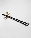 Michael Aram Zen Garden Chopsticks Stand Set In Black