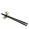 Michael Aram Zen Garden Chopsticks Stand Set In Brown
