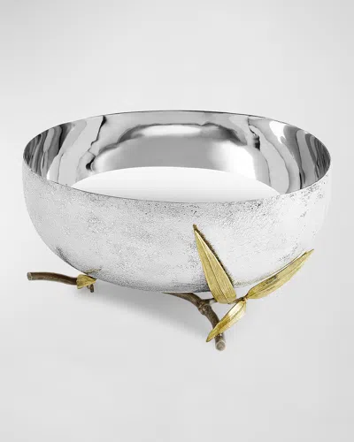 Michael Aram Zen Garden Medium Bowl In Silver