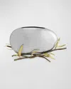 Michael Aram Zen Garden Pebble Vase In Silver