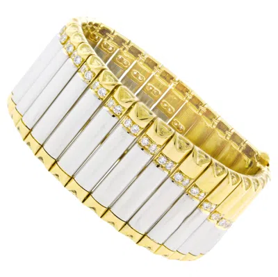 Pre-owned Michael Bondanza Carousel Signature Diamond Bracelet In Multi