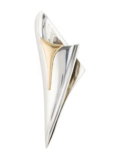 Pre-owned Michael Bondanza Two-tone Brooch In Multi