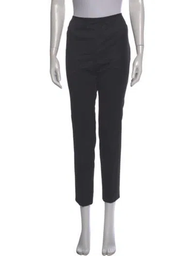 Pre-owned Michael Boris Wool Skinny Leg Pants In Gray