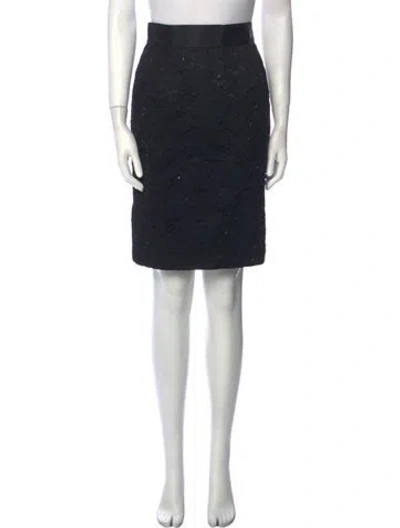 Pre-owned Michael Casey Knee-length Skirt In Black