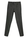 Michael Coal Belt Loop Trousers In Gray