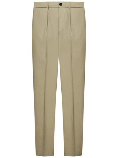 Michael Coal Beige Trousers With Drawstring Waist