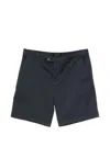 Michael Coal Belt-loop Button-fastening Shorts In Blue
