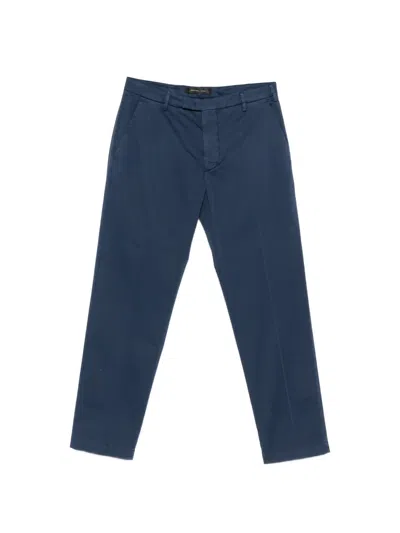 Michael Coal Belt-loop Trousers In Blue