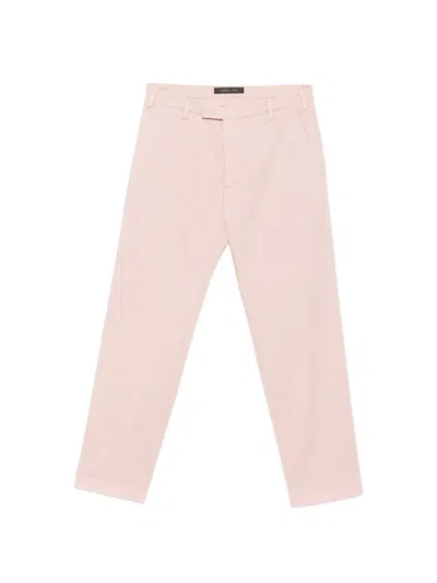 Michael Coal Belt-loops Welt-pockets Trousers In Pink
