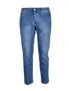 Michael Coal Blue Cotton Elastane Slim Fit Jeans In Blue