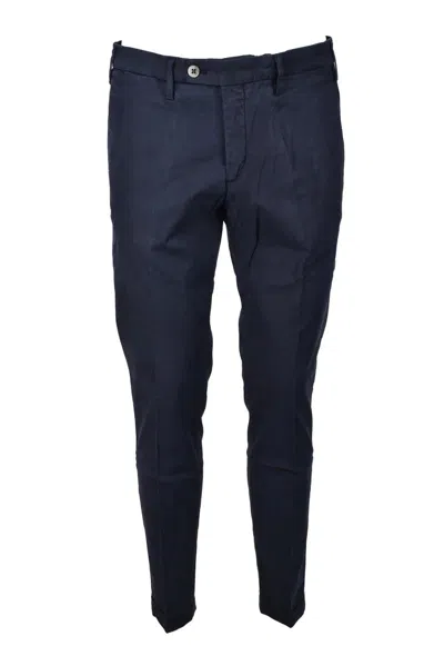 Michael Coal Blue Cotton-blend Stretch Pants
