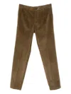 Michael Coal Casual Pants With Belt Loops In Brown