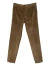 Michael Coal Casual Pants With Belt Loops In Brown