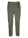 Michael Coal Button-fastening Trousers In Green