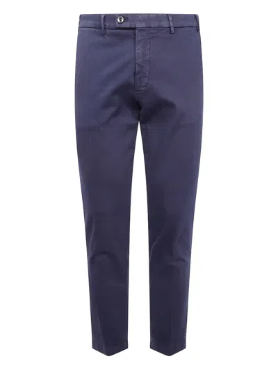 MICHAEL COAL BUTTON-FLY COTTON TROUSERS