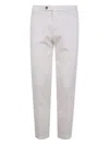 Michael Coal Button-fly Cotton Trousers In White