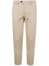 Michael Coal Stretch-cotton Pants In Neutral