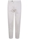 Michael Coal Button-fly Cotton Trousers In White