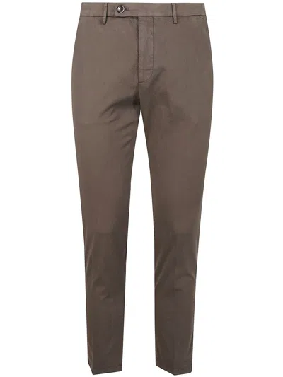 Michael Coal Capri American Pocket Trousers In Brown