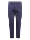 Michael Coal Button-fly Cotton Trousers In Blue