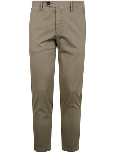 Michael Coal Capri American Pocket Trousers In Brown