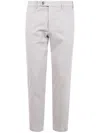 Michael Coal Button-fly Cotton Trousers In Gray