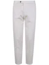 Michael Coal Button-fly Cotton Trousers In White