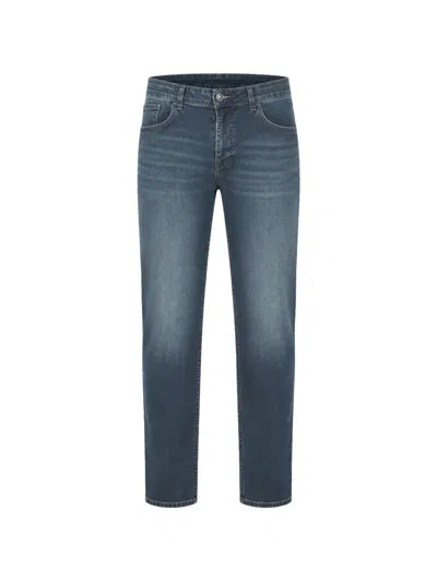 Michael Coal Capri Faded Denim Jeans In Blue