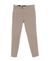 Michael Coal Casual Pants With Belt Loops In Brown