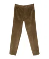 Michael Coal Casual Pants With Belt Loops In Brown