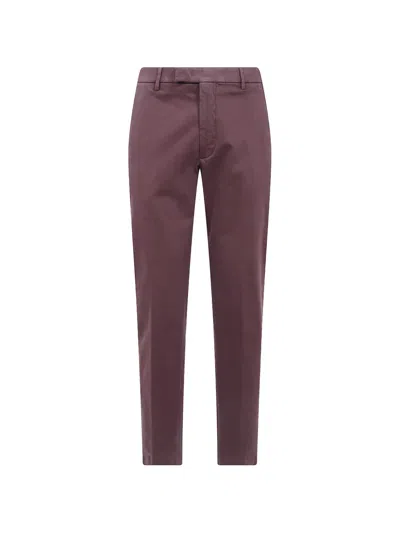 Michael Coal Cotton Chino Trousers In Red