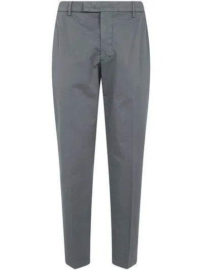 Michael Coal Cotton Classic Trousers In Gray