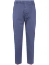 Michael Coal Cotton Classic Trousers In Blue