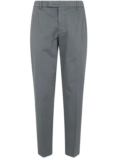 Michael Coal Cotton Classic Trousers In Green