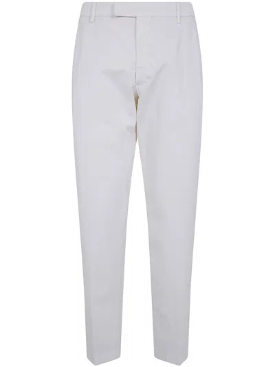 Michael Coal Cotton Classic Trousers In White
