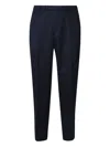 Michael Coal Cotton Tailored Trousers In Blue
