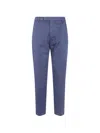 Michael Coal Cotton Classic Trousers In Blue