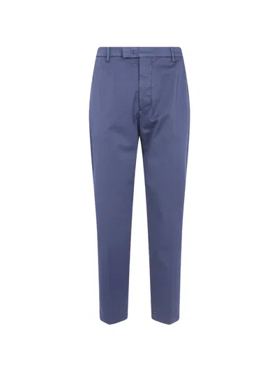 Michael Coal Cotton-twill Trousers In Blue