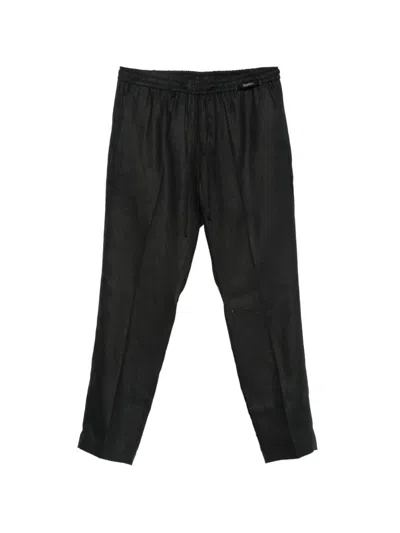 Michael Coal Coulisse Drawstring Elasticated-waist Trousers In Black