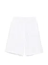 Michael Coal Drawstring Elasticated-waist Shorts In White