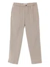 Michael Coal Elastic-waist Pocket Trousers In Brown
