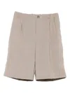 Michael Coal Elastic-waistband Shorts In Nude