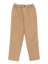 Michael Coal Elasticated-waist Trousers In Brown
