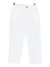 Michael Coal Elasticated-waist Trousers In White