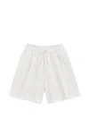 Michael Coal Elasticated-drawstring Shorts In White