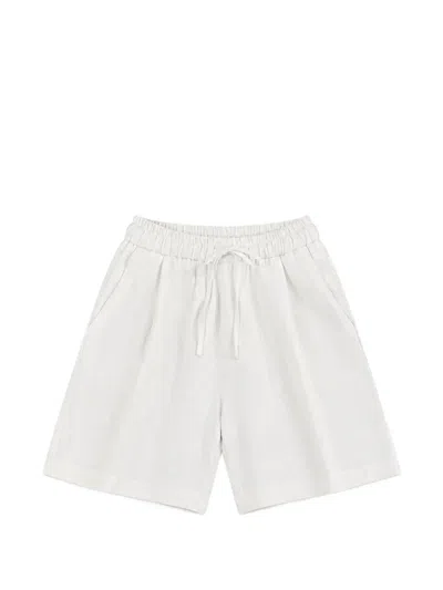 Michael Coal Kids' Elasticated-drawstring Shorts In White