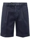 Michael Coal Pleated Cuffed Shorts
