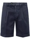 Michael Coal Pleated Cuffed Shorts