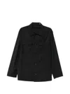 Michael Coal Flap-pocket Button-up Jacket In Black